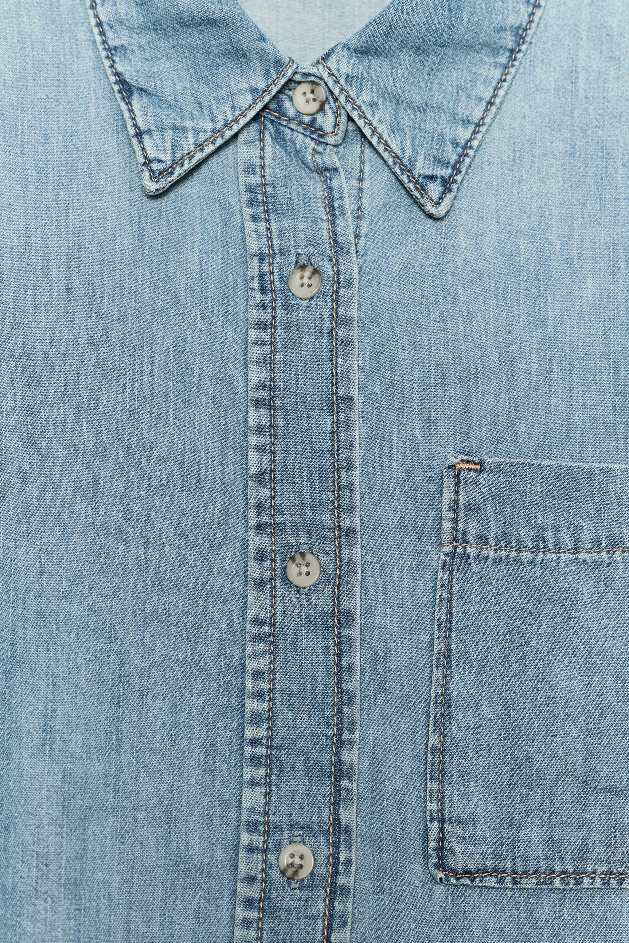 SHORT SLEEVE TRF DENIM SHIRT